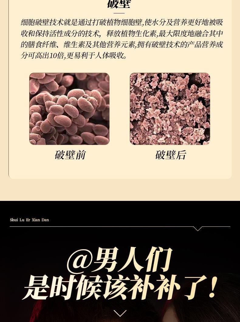 【中國直郵】 承養堂 水陸二仙丹 芡實人參黃精丸 補腎益水 清熱降火 適用於治療腎水不足 120g/盒