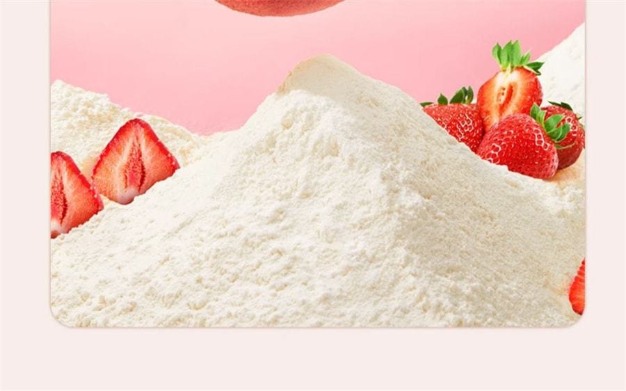 【中国直邮】 零食研究所 小Q打糕曲奇雪媚娘甜品传统下午茶点心糯米糍麻薯380g/箱 草莓味