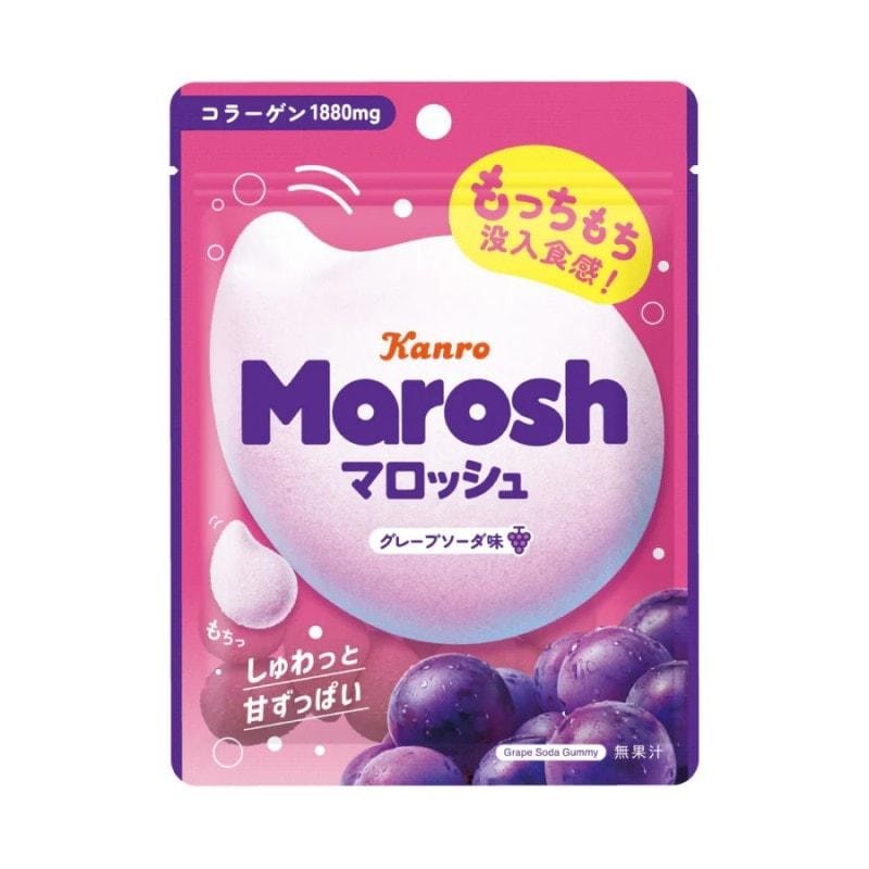 日本 KANRO Marosh 葡萄汽水口味软糖 50g