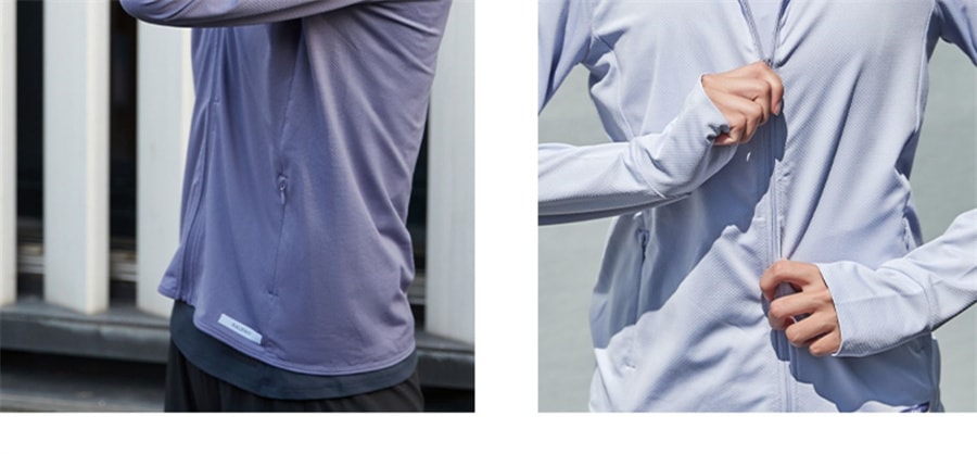 【中国直邮】迪卡侬 夏季防晒透气运动外套薄款防紫外线防晒衣(蓝色 40 M - 170/92Y)