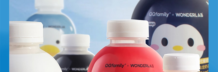 WONDERLAB X QQ联名 小胖瓶代餐奶昔 6种口味组合装 75g*6