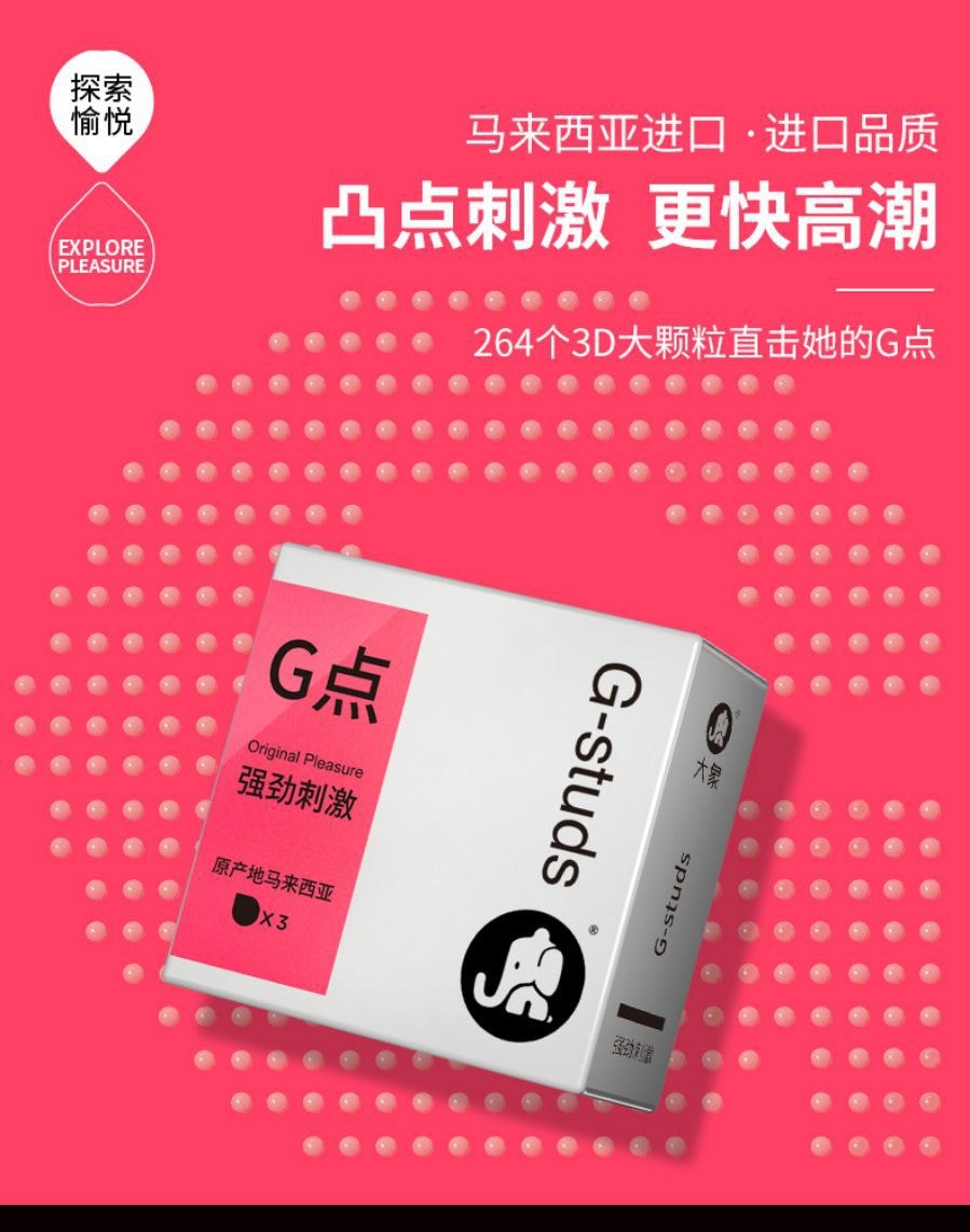 【中国直邮】G点3D螺旋避孕套 成人房事 情趣用品10只装