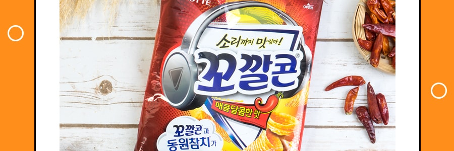 韩国LOTTE乐天 妙脆角 甜辣味 大包装 144g 包装随机发