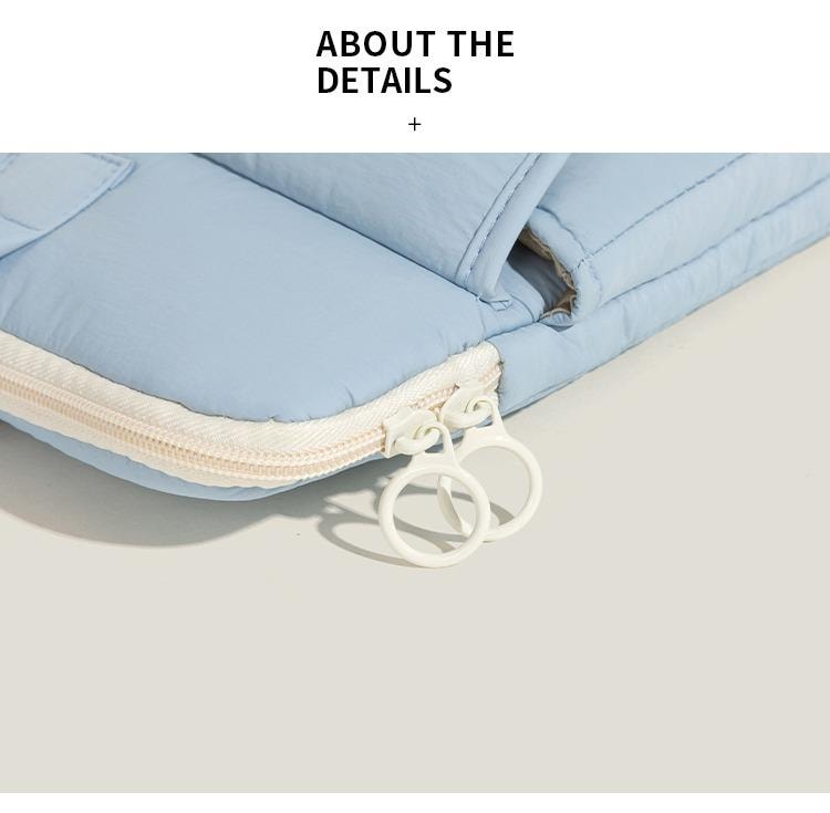 欣月 韩国 ins博主同款小众简约手提平板包 适用于iPad11/12英寸 防震防摔电脑收纳包 蓝色