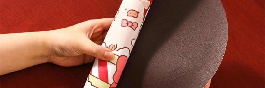 川島屋 LULU豬聖誕餐墊 隔熱墊餐桌防燙耐高溫碗盤墊西餐墊 水晶球款 27cm