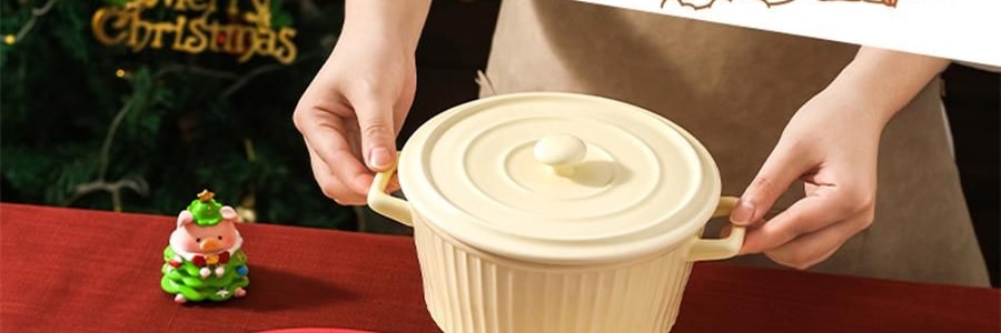 川島屋 LULU豬聖誕餐墊 隔熱墊餐桌防燙耐高溫碗盤墊西餐墊 水晶球款 27cm