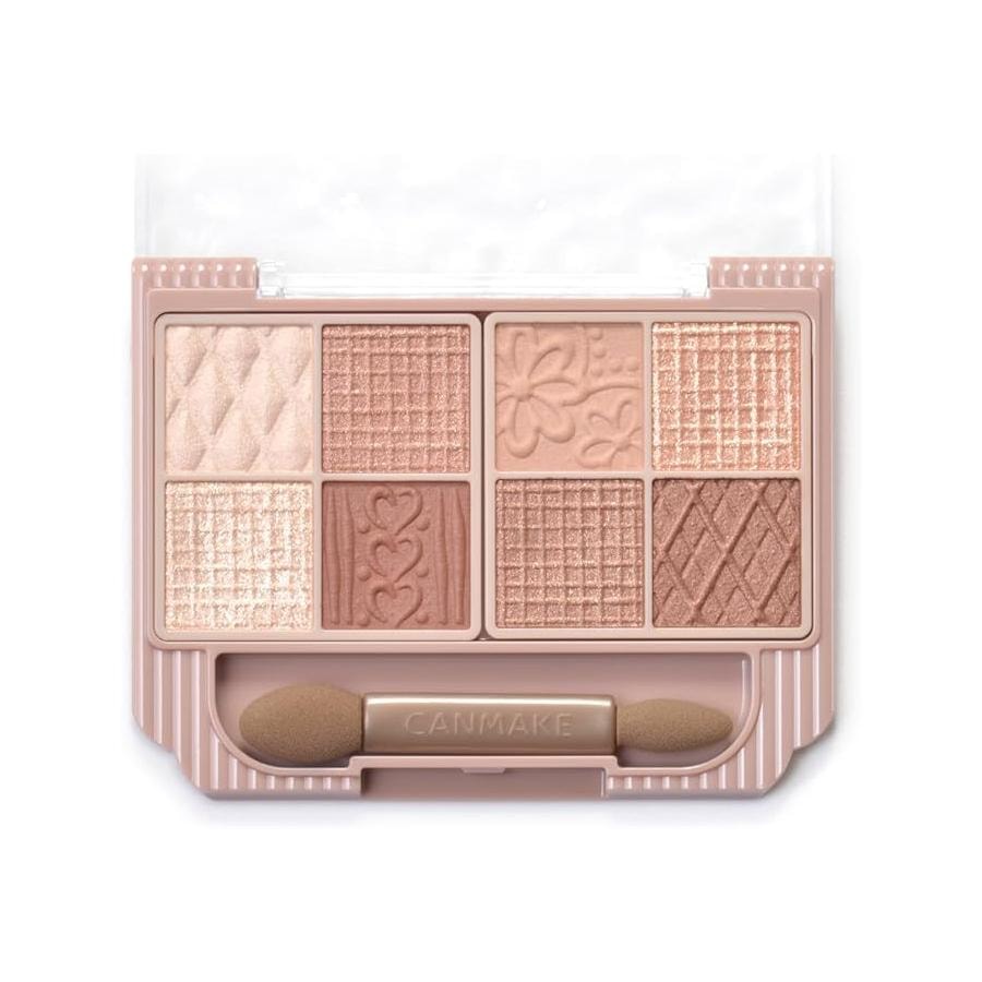 【日本直郵】日本 CANMAKE 井田 八色眼影盤 浮雕八宮格珠光 04號 杏仁布丁大地盤