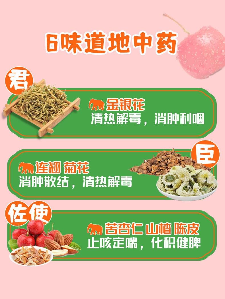 【中国直邮】 润家 健儿清解液 清热解毒 消滞和胃 用于咳嗽咽痛食欲不振脘腹胀满 6支/盒