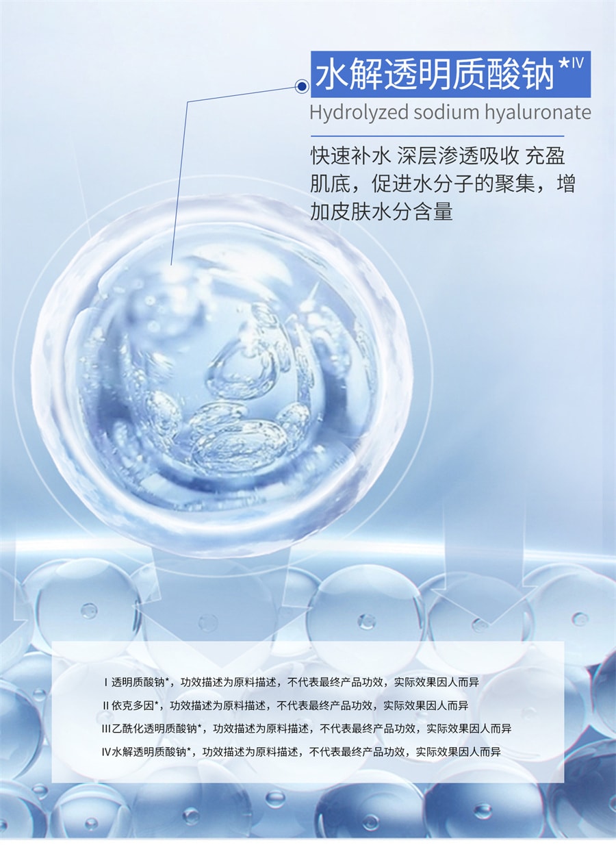 中國 嬌潤泉 透明質酸鈉舒緩透潤次拋精華液 水嫩柔滑 補水保濕 30支裝/盒
