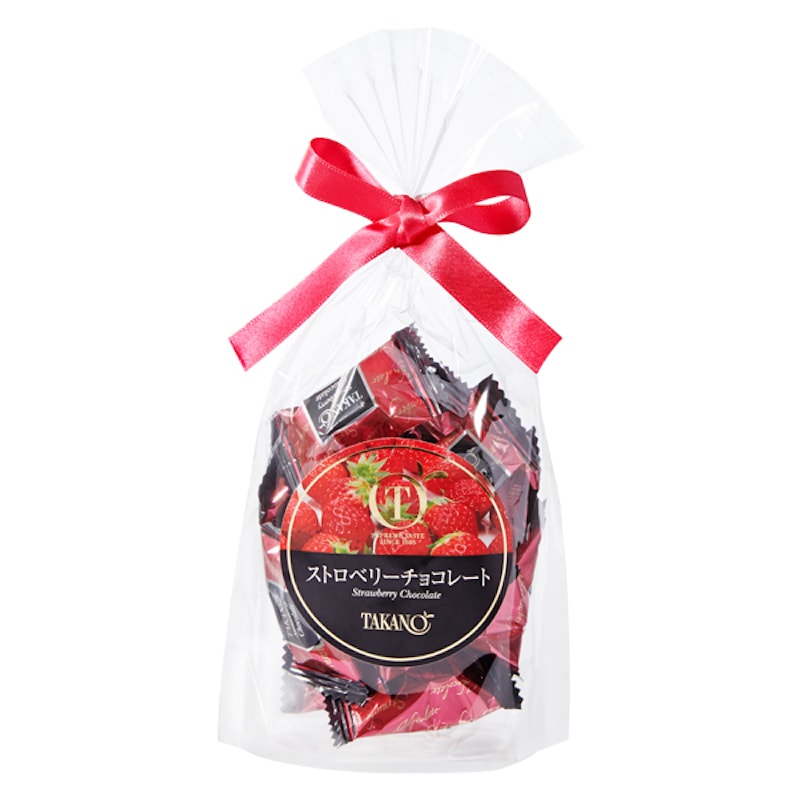 【日本直邮】日本新宿高野 TAKANO 季节限定草莓味巧克力糖果 礼袋55g