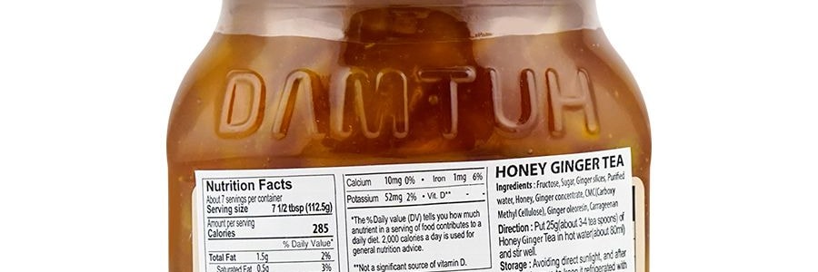 韓國DAMTUH丹特 蜂蜜生薑茶 770g