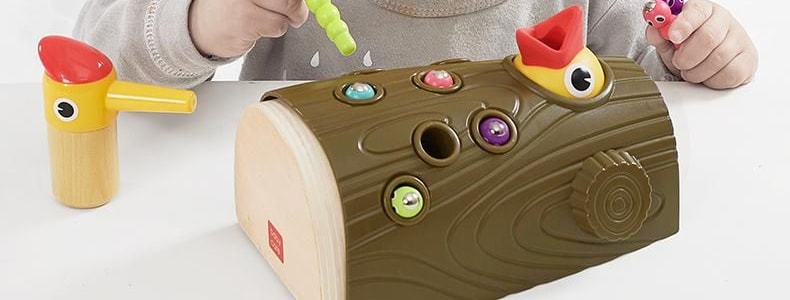 BC BABYCARE 儿童益智玩具 亲子互动游戏道具 啄木鸟捉抓虫子