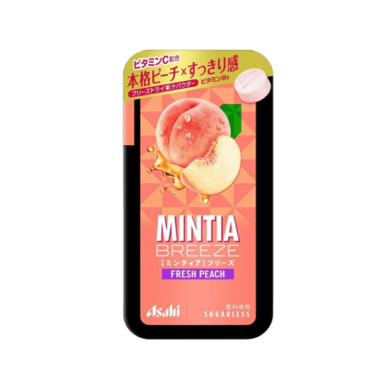 【日本直邮】 日本 ASAHI MINTIA  薄荷糖 清新桃子味  30粒