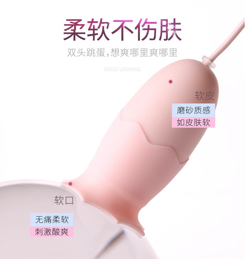 中国直邮 Galaku 跳蛋女性情趣玩具成人用品 一尖一圆 USB充电 蓝