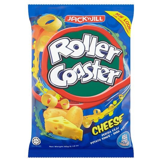 JACK' N JILL ROLLER COASTER Potato Rings Cheese Flavour 60g