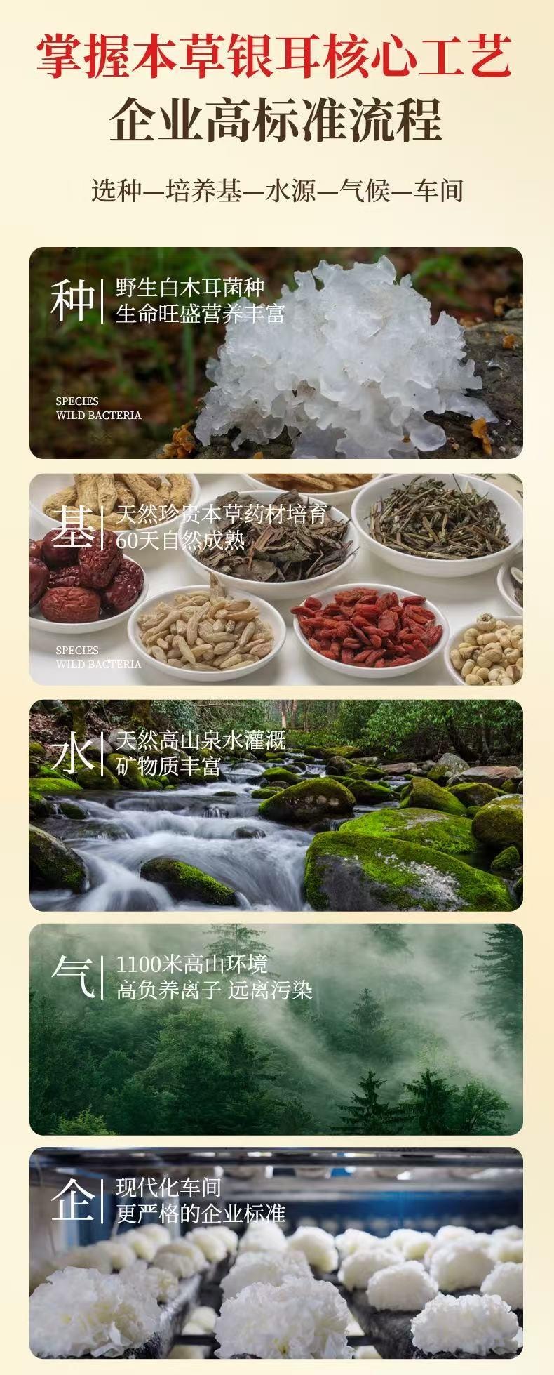 正养堂 本草银耳羹 80克  加量不加价 低温烘干 一碗只需两克