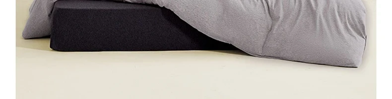 【中國直郵】網易嚴選 A類豚棉全棉針織拼色三件組 霧月灰 適用1.5mx2m被芯 床單款
