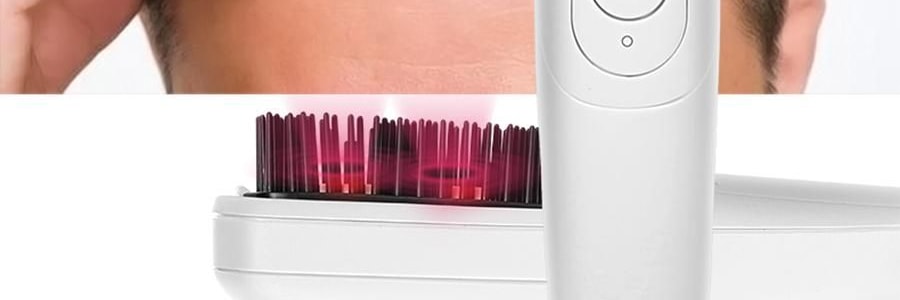 K·SKIN金稻 头皮按摩梳 防静电梳 负离子红光电动按摩梳子 护发防脱保健梳 KD3801 白色