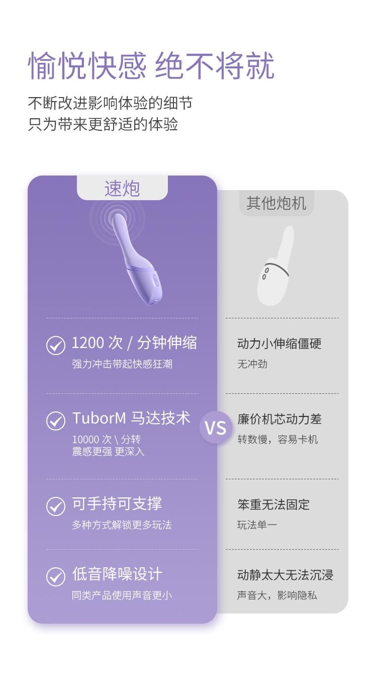 【情人節好禮贈送超爽潤滑液】Mesanel享要速泡全自動伸縮衝擊突突砲機女性情趣用具 成人用品 淺紫色1件