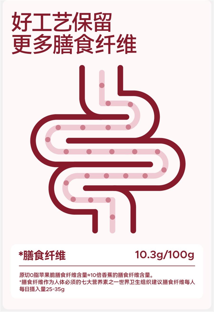 【中国直邮】  无趣的店 酸甜苹果脆 苹果片苹果脆片办公室健康孕妇零食解馋30g/袋