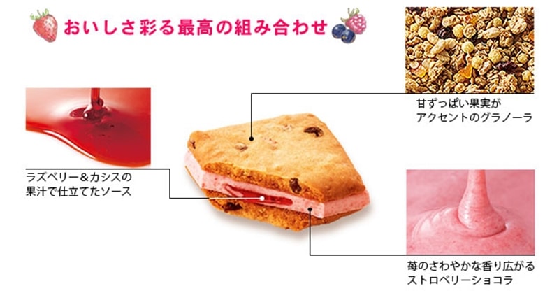 【日本直邮】DHL直邮 3-5天到 日本洋菓子名店 银之葡萄 季节限定 草莓流心三明治饼干 8枚装
