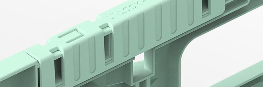 小帮手 买菜购物拉货可折叠便携轻便小推车 四轮万向轮 带盖板 65L 绿色