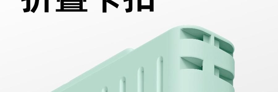 小帮手 买菜购物拉货可折叠便携轻便小推车 四轮万向轮 带盖板 65L 绿色