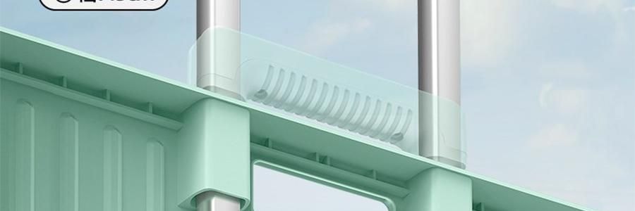 小帮手 买菜购物拉货可折叠便携轻便小推车 四轮万向轮 带盖板 65L 绿色