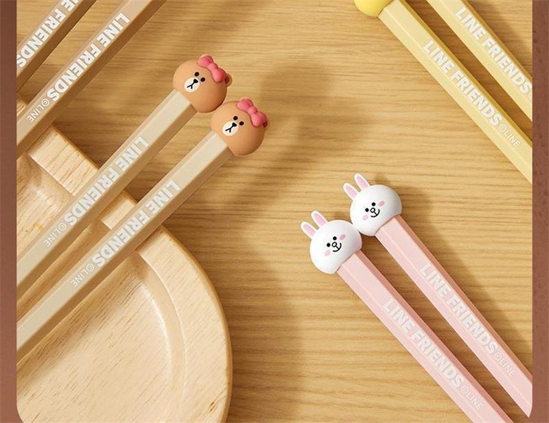 【中國直郵】 日本 LINE FRIENDS 韓式合金筷子高顏值筷子耐高溫防潮 1雙裝-SALLY款