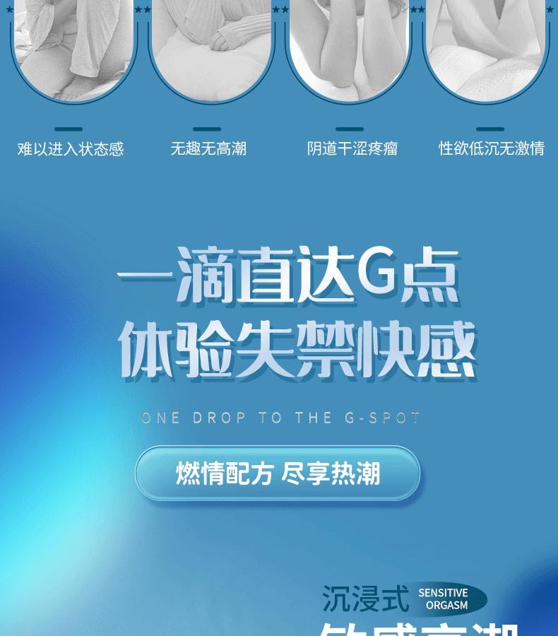 【中國直郵】 交悅 2代漲潮水pro+女性敏感度愛同房成人情趣用品秒高潮液 15ml