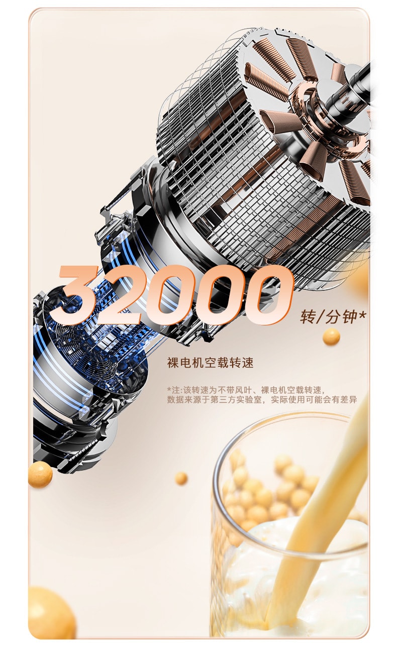 110V Wall-breaker Home Small Multifunctional No-boil No-filter Soybean Milk Machine Cooking Machine White