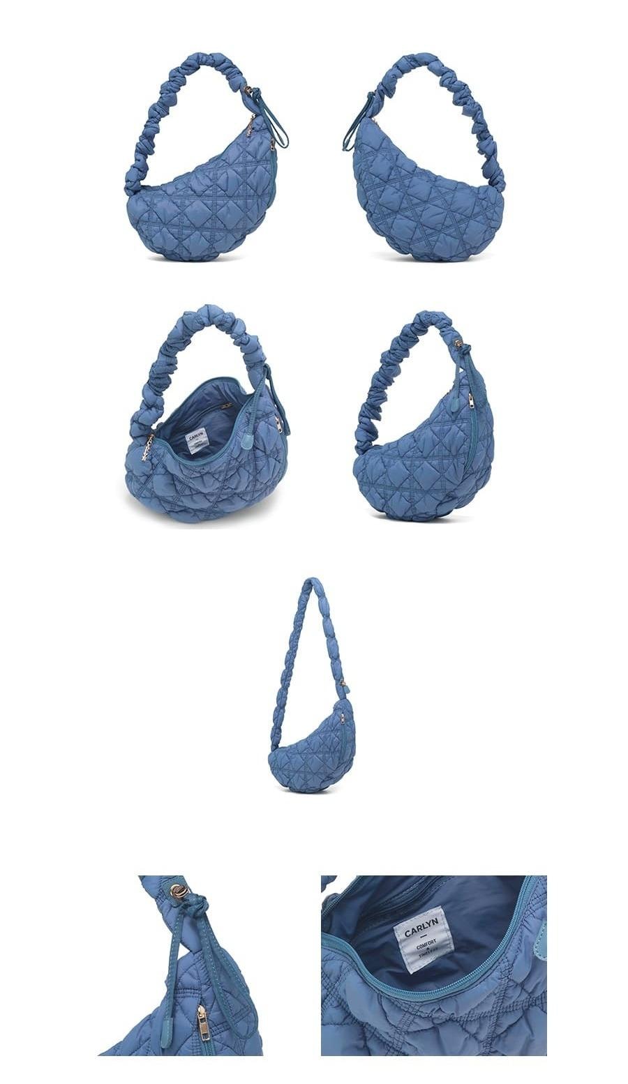【韩国直邮】 韩国 CARLYN COZY 抽绳设计中号云朵包 可调节长短 牛仔蓝