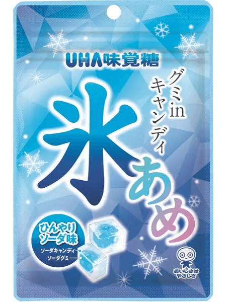 日本UHA悠哈 冰感夾心軟糖 蘇打汽水口味 82g