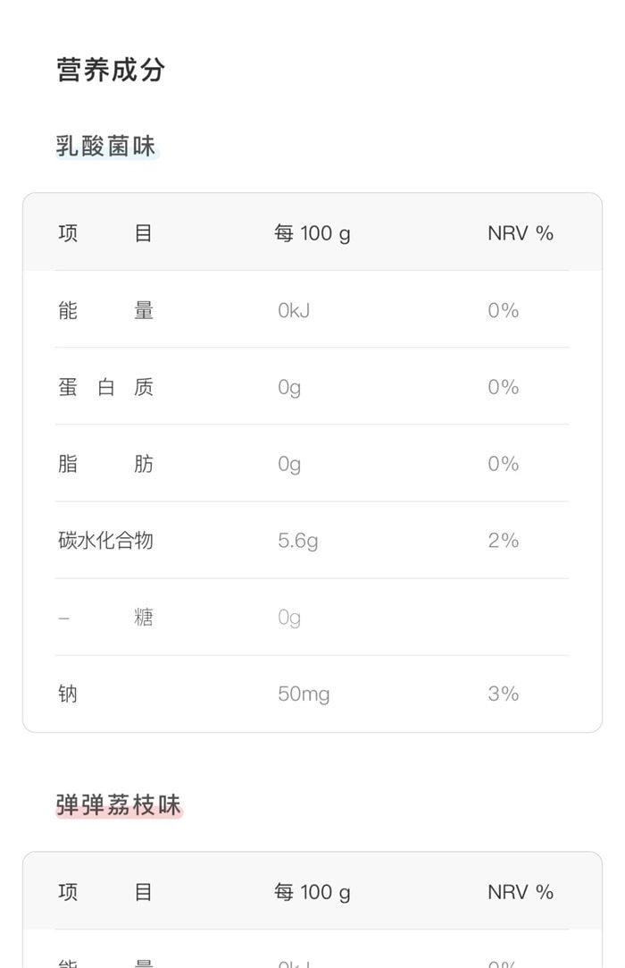 【中国直邮】Keep 零0卡吸吸果冻 健康零食零0脂肪 低脂低热量 乳酸菌味 990g(165g×6包)