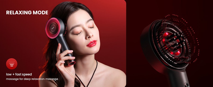 Scalp3 Scalp Massager With Red Light To Care For Your Scalp With IPX7 Waterproof Black black BFCM On Sale
