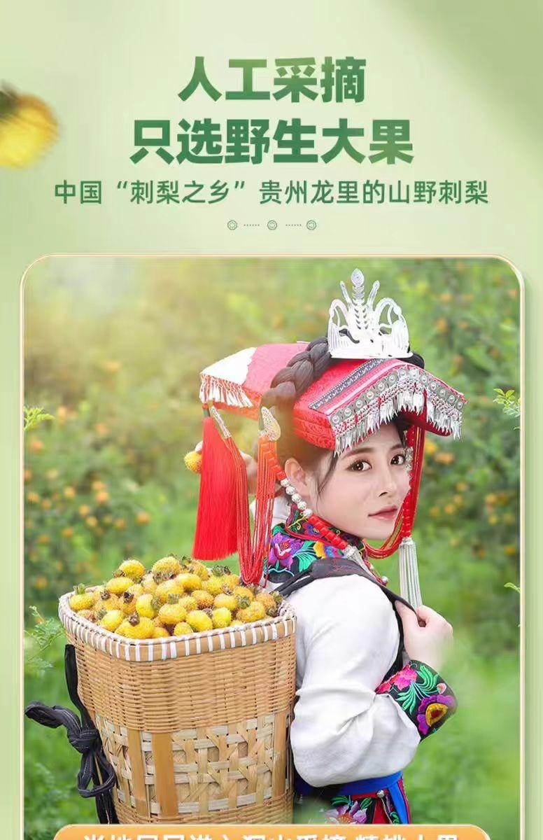 【中国直邮】 渝美滋 刺梨干果脯 酸甜可口 VC之王 贵州特产 果脯蜜饯 100g*1袋