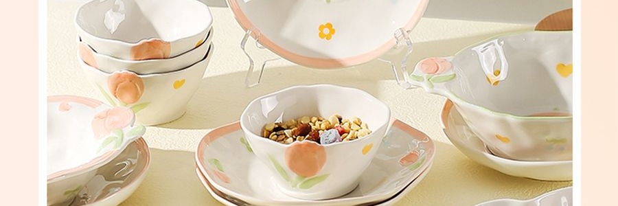 川島屋 小清新餐具 雙耳碗 7''