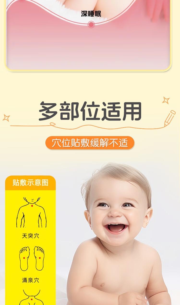【中國直郵】 兒童腺樣體肥大貼 鼻塞鼻炎舒貼 面容打呼嚕防張嘴呼吸貼 10貼/盒
