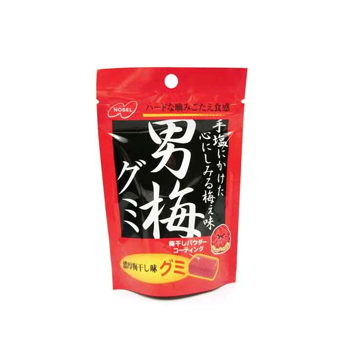 【日本直郵】日本NOBEL 諾貝爾制菓 男梅軟糖 38g