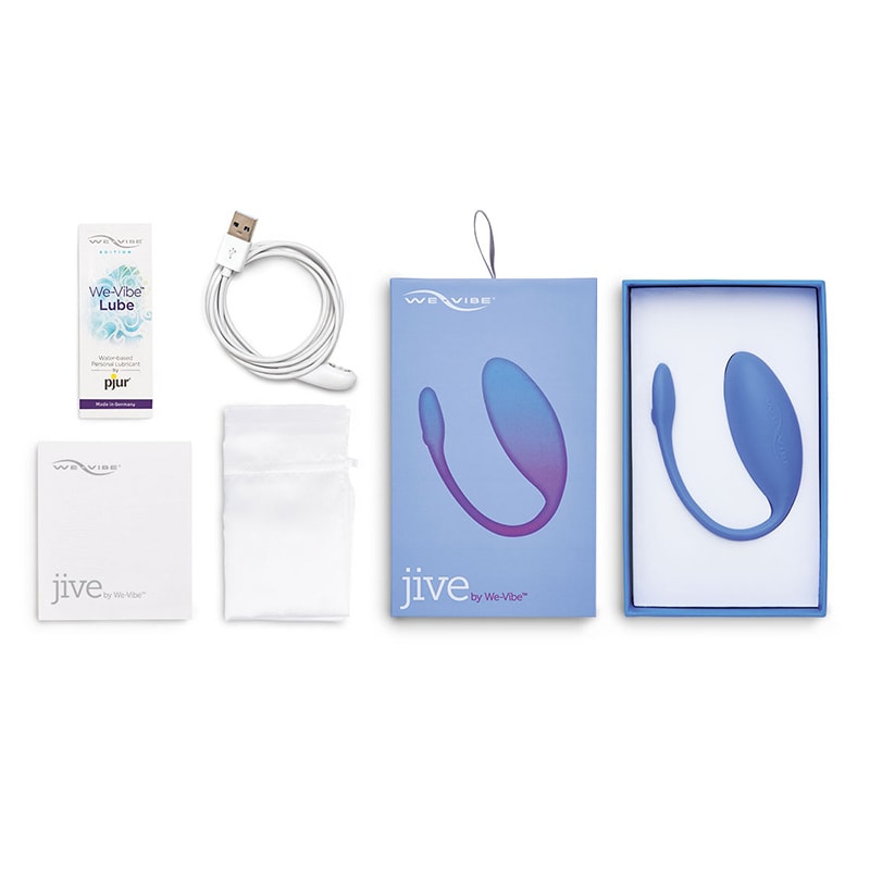 JIVE SILICONE APP CONTROLLED WEARABLE G-SPOT VIBRATOR - BLUE