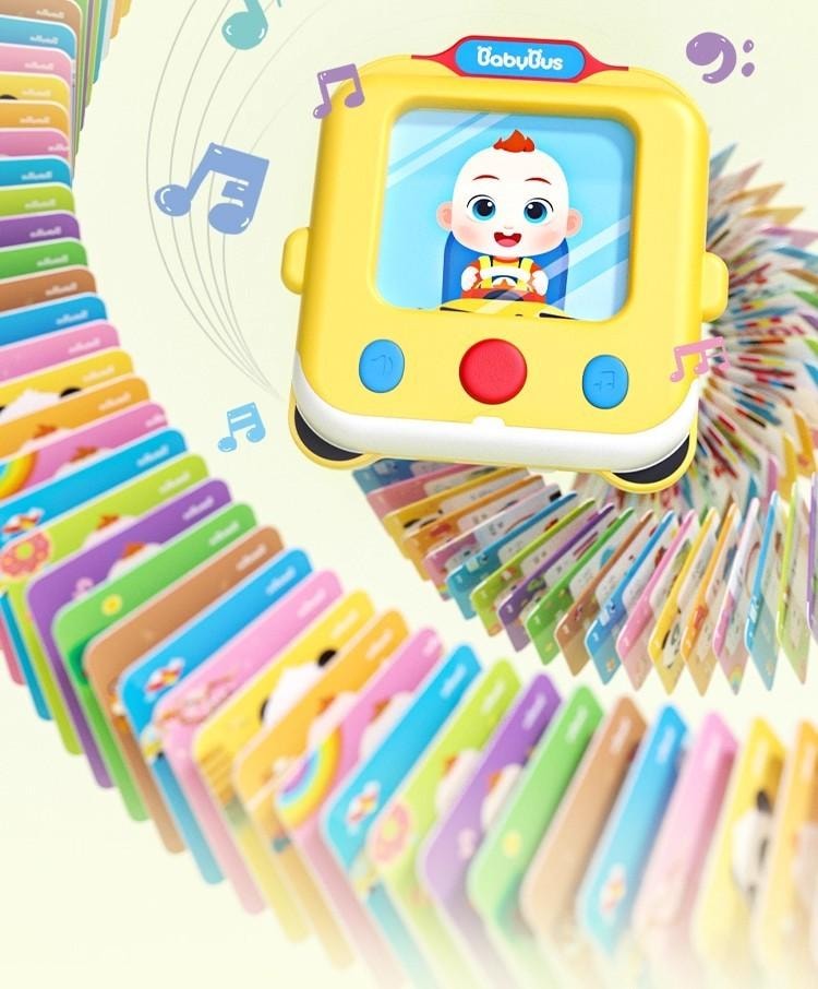 【中国直邮】 宝宝巴士 JoJo 1-2岁儿童幼儿 中英文 识字认知卡片 绘本 早教益智 卡片机 配卡片200张  