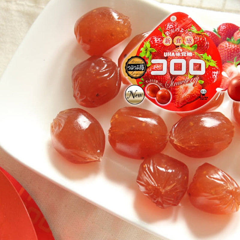 【日本直郵】UHA悠哈味覺糖 全天然果汁軟糖 冬季限定草莓口味 40g