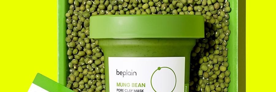 韩国BEPLAIN碧菲音 绿豆酵素清洁泥膜面膜 深层清洁毛孔油脂 绿豆沙冰淇淋质地 120ml