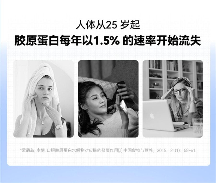【中国直邮】 WONDERLAB 鱼胶原蛋白肽口服液 3肽小分子玻尿酸 0脂肪 0负担 0激素 25ml*10瓶/盒