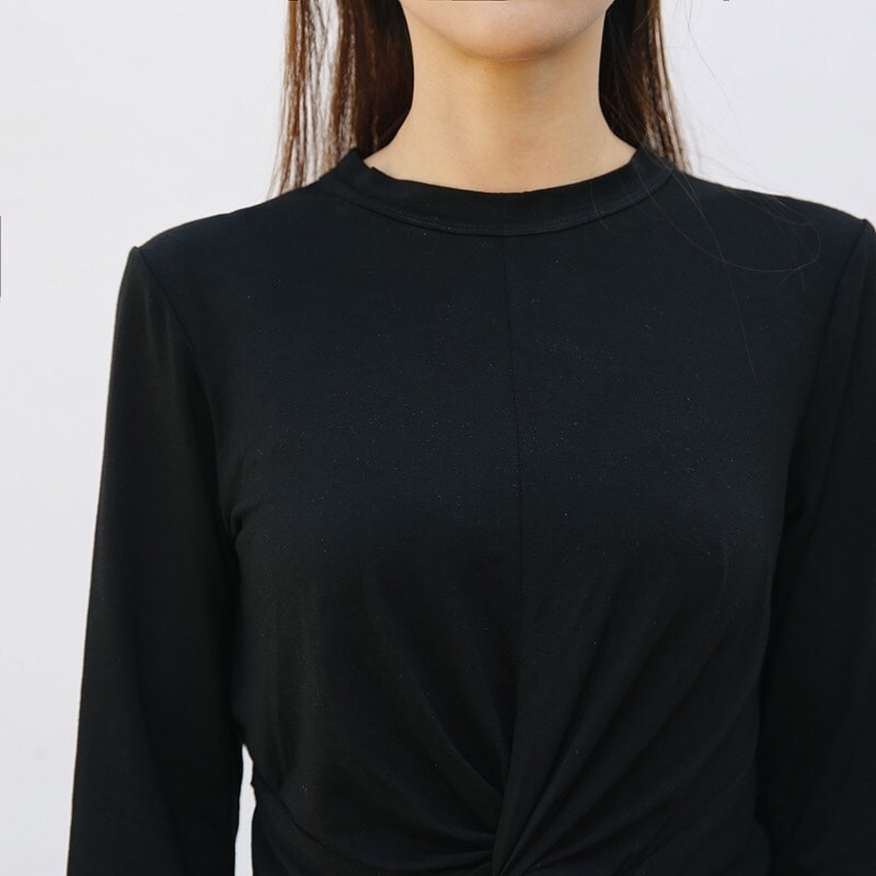 Detachable Twist Dress Set Black/M