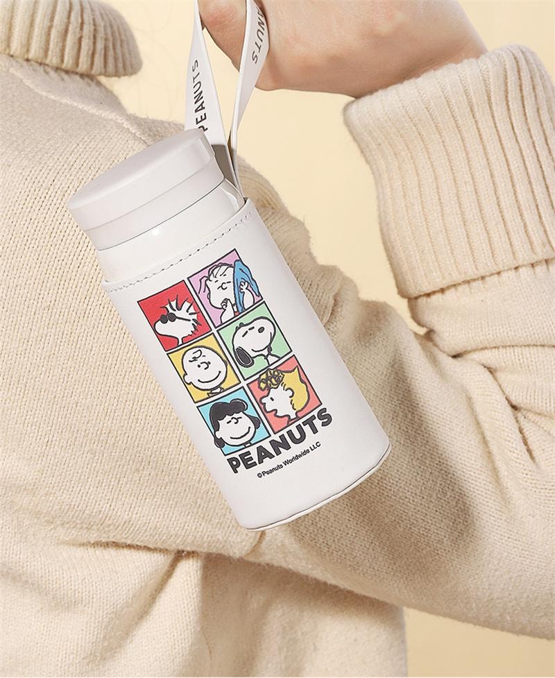 【中国直邮】Snoopy史努比保温杯女316L不锈钢水杯高颜值便携杯子 白色 200ml 1个装