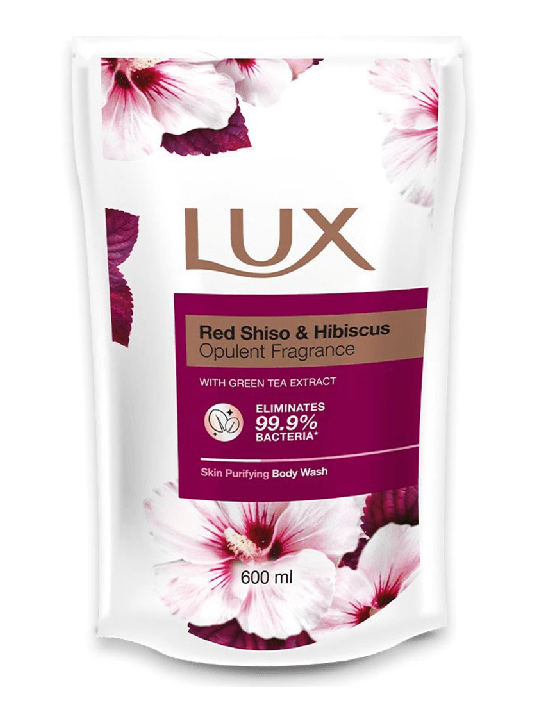 【马来西亚直邮】英国 LUX 力士 紫苏与木槿花沐浴露 600ml
