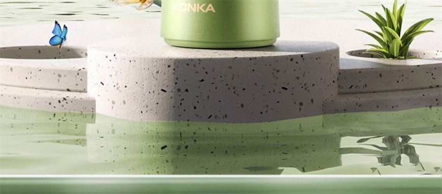 【中国直邮】康佳   便携手持注氧仪高压喷雾器纳米美容仪家用补水仪面部  绿色