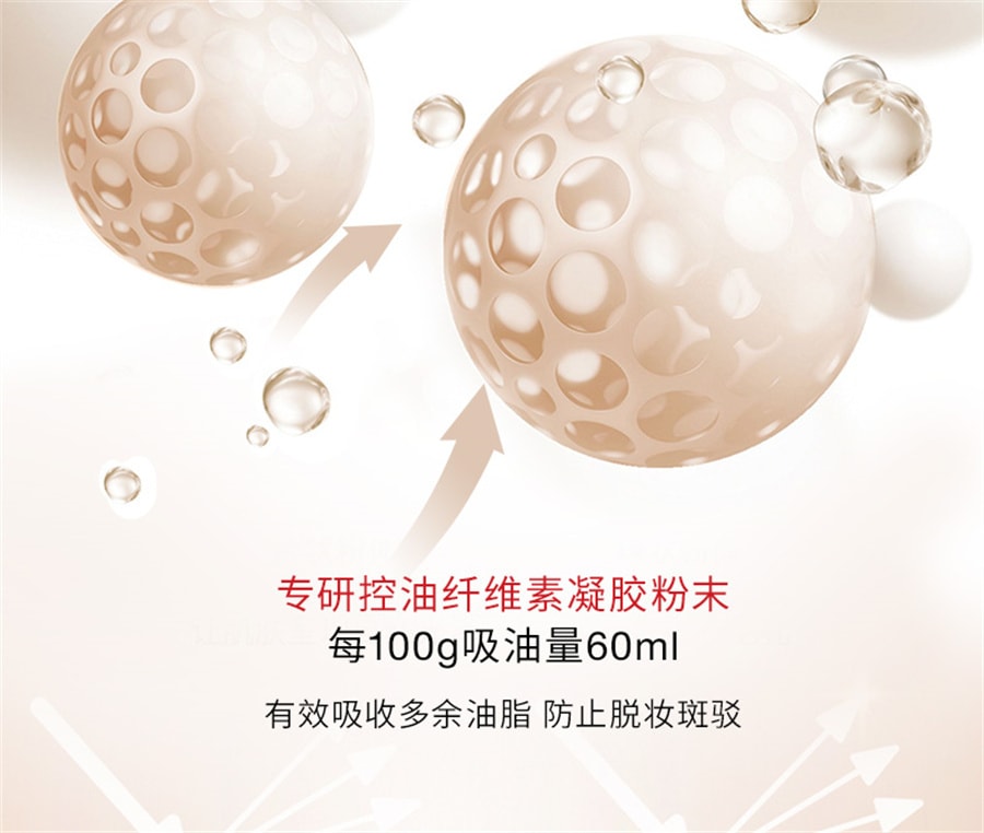 【中国直邮】redearth红地球 散粉定妆蜜粉控油持久不脱妆细腻不飞粉哑光肌油皮 P40象牙白 6.5g