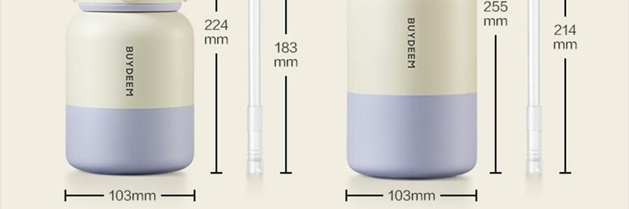 BUYDEEM北鼎 仙芋紫吨吨保温杯子 长效保温保冷 S301/A4 800ml 
